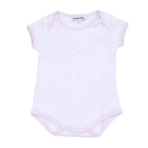 Gingham Dots Bodysuit in Pink